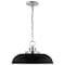 Nuvo Colony 1-Light Small Pendant Matte Black with Polished Nickel 60/7482 - alternate 3